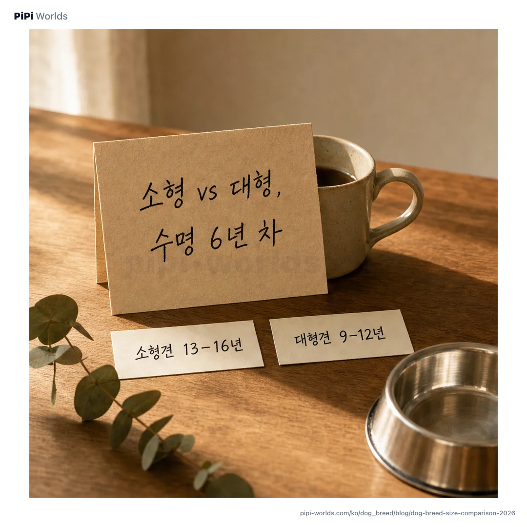 베이지·세이지 그라디언트 위에 PiPi 마스코트와 '소·중·대형 282종' 제목이 박힌 한국 입양 검토 시장용 카드.