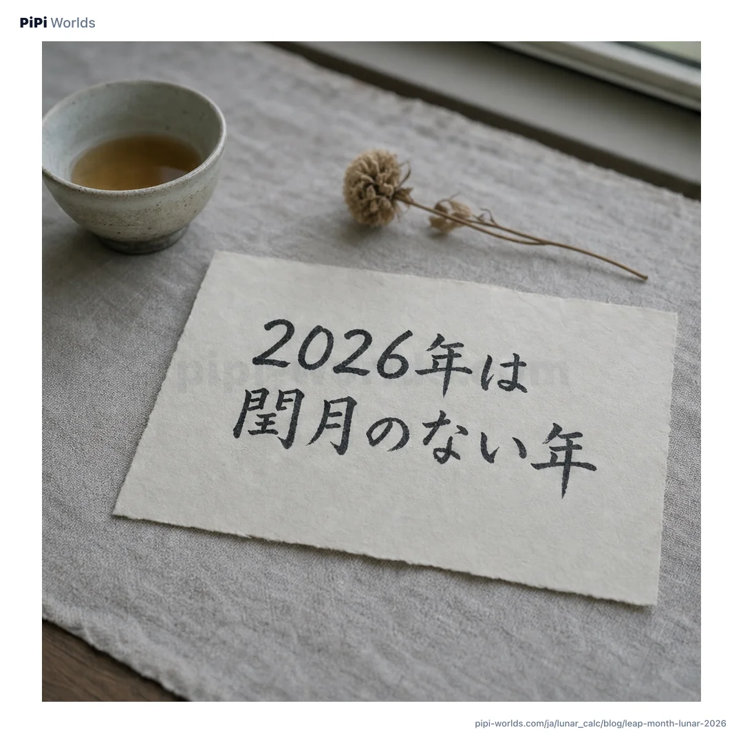 藍·青·金のグラデーションに19年周期の中の7つの閏月が並ぶカード。