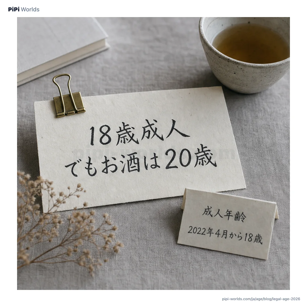 藍色と金色のグラデーション背景にPiPiマスコットと『18·19·20歳』の大きな数字が並ぶ日本市場向けカード。