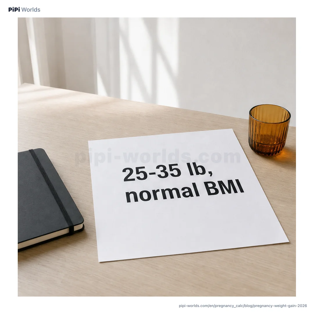 A coral and violet card with the PiPi mascot and the title "Pregnancy Weight Gain by BMI" for U.S. expectant parents.